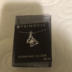 Primrose butterfly necklace